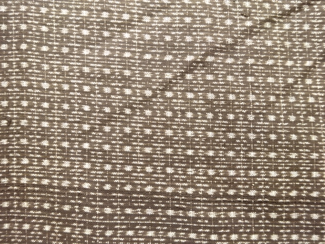 JAPANESE KIMONO / ANTIQUE MENS KIMONO / DORO OSHIMA TSUMUGI / WOVEN ABSTRACT